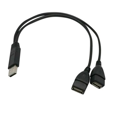 USB 2.0 A Male To 2 Dual USB Coupler Y Splitter