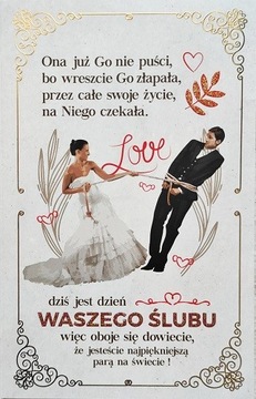 Prezent na ślub kartka z humorem, zabawna 5K15
