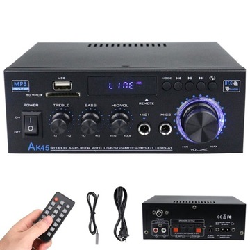 AMPLITUNER WZMACNIACZ HI-FI STEREO BLUETOOTH RADIO CYFROWY WZMACNIACZ MOCY
