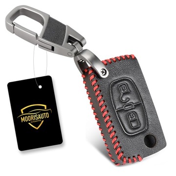 Skórzane etui pokrowiec na kluczyk PEUGEOT 3008 2008 CITROEN C1 C2 C3 C4 C5