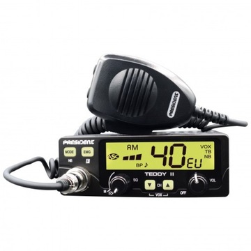 CB RADIO PRESIDENT TEDDY II ASC 7 цветов AM/FM
