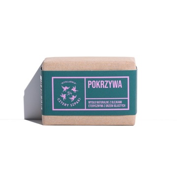 Naturalne mydło w kostce Pokrzywa - Cztery Szpaki