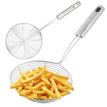 NABIERAK SZUMÓWKA ŁYŻKA CEDZAKOWA CEDZAK Z SITKIEM 14 CM