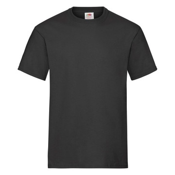 T-SHIRT KOSZULKA FRUIT OF THE LOOM HEAVY BLACK L