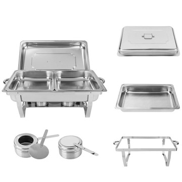 НАГРЕВАТЕЛЬ GN 1/2 ДЛЯ ГАСТРОНОМИЧЕСКИХ БЛЮД 9Л РОЛЛ-ТОП INOX