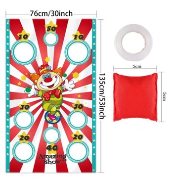 БАННЕРНЫЙ ЩИТ ДЛЯ БРОСАНИЯ МЕШКОВ С ПЕСКОМ ИГРУШКА ИНТЕГРАЦИЯ ИГРЫ