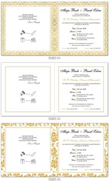 ГЕОМЕТРИЧЕСКИЕ ЧЕРНО-ЗОЛОТЫЕ свадебные приглашения