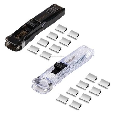 8Pcs/Pack Durable Paper File Clamp with Refillable Clamp Holder for Office