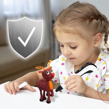 НАБОР 3D РУЧКИ ДЛЯ ДЕТСКОГО ПРИНТЕРА 3-ГО ПОКОЛЕНИЯ + 200 М КАРТРИДЖЕЙ БЕЛЫЙ