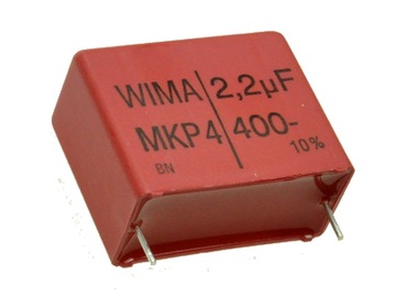 KONDENSATOR poliestrowy 2,2uF 400V 27,5mm Wima