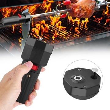 NAPĘD SILNIK ROŻNA OBROTOWY DO KEBABA GYROS 1,5 V CZARNY