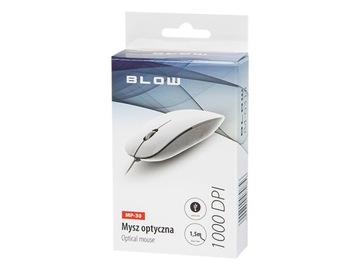 Mysz optyczna BLOW MP-30 USB biała