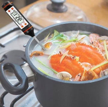 ЦИФРОВОЙ КУХОННЫЙ ТЕРМОМЕТР ДЛЯ МЯСА, ВИНА, ЖК-ЗОНД