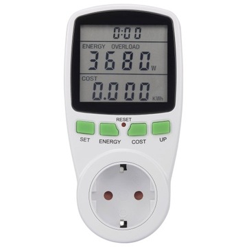 ВАТ МЕТР ПОТРЕБЛЕНИЯ ЭЛЕКТРОЭНЕРГИИ СЧЕТЧИК ПОТРЕБЛЕНИЯ ТОКА РОЗЕТКА