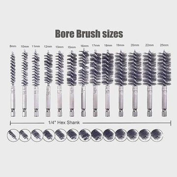 Набор проволочных щеток, металлические аксессуары, профессиональные твердые отверстия