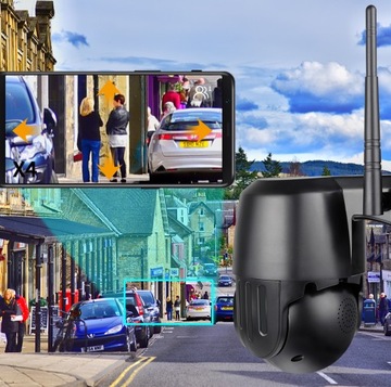 Наружная вращающаяся камера для мониторинга Wi-Fi Zoom HD