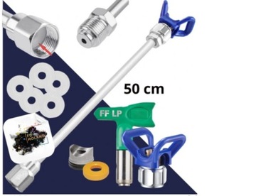 Удлинитель покраски 30 + 50 + 100 см + БЕСПЛАТНЫЕ ПРОКЛАДКИ Пистолет Dedra Yato