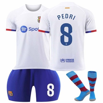 Komplet koszulek piłkarskich Barcelona away Nr 8 PEDRI