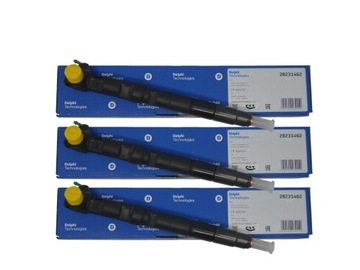 KOMPLET WTRYSKIWACZY 3szt SEAT SKODA VW 1.2 28231462 DELPHI NEW