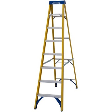 MOCNA Drabina Werner 7160818 8 stopni Włókno szklane 223cm 150kg