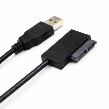 Кабель-переходник USB 2.0 Slimline Slim SATA 7+6 13-контактный адаптер