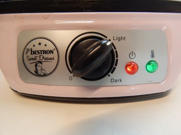 Bestron Maszyna do naleśników w stylu retro naleśnikarka 30 cm 1000 W róż