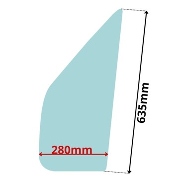 SKLO (OKNO) BOČNÍ LEVÝ W DVEŘE TROJŮHELNÍK NISSAN INTERSTAR (5198)