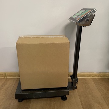 МАГАЗИН ЭЛЕКТРОННЫЙ СКЛАД ЧЕРНЫЙ ЖК-дисплей 150 КГ С ПРОЧНОЙ ПЛАТФОРМОЙ