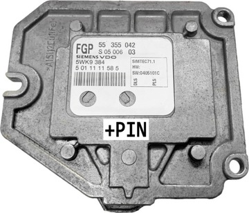 JEDNOTKA ECU OPEL TIGRA 1.8 55355042 5WK9384 +PIN