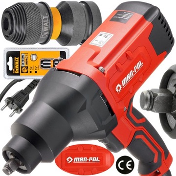 UDAROWY KLUCZ ELEKTRYCZNY do kół 1/2 MOCNY nie pneumatyczny +ADAPTER DEWALT