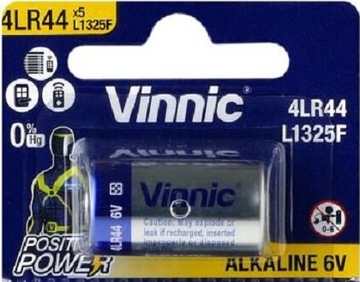1x BATERIA 6V VINNIC L1325F 4LR44 4AG13 1414A A544