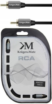Kabel 1RCA x 1RCA Cinch Krüger&Matz KM0301 1m