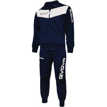 Dres Givova Tuta Visa granatowo-biały TR018 0403 R. M