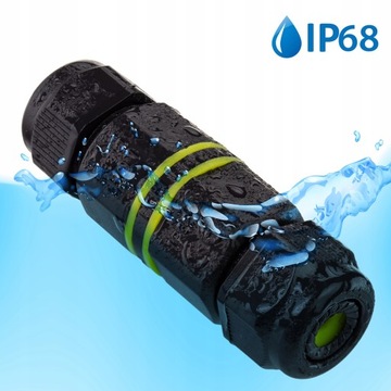 Кабельное соединение 3х1,5 герметичный разъем IP68 MINI