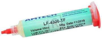 TOPNIK AMTECH LF-4300-TF 10g FLUX PASTA LUTOWNICZA ŻEL DO LUTOWANIA BGA SMD