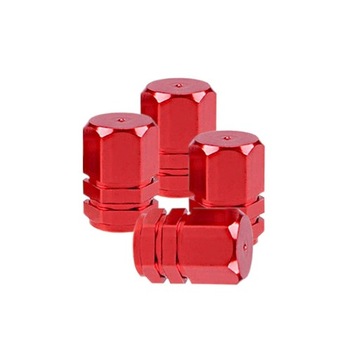 КРАСНЫЕ КРЫШКИ КЛАПАНОВ, 4 АЛЮМИНИЕВЫЕ ДЕТАЛИ