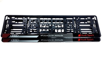 AUDI SPORT FUTURE IS ATTITUDE ГЕЛЕВЫЕ рамки номерных знаков