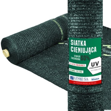 SIATKA DZIANINA CIENIUJĄCA 1,5x20m 60% NA PŁOT