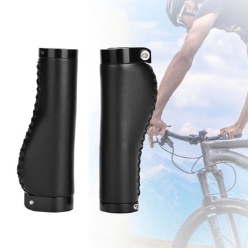 GRIP GRIP ВЕЛОСИПЕДНЫЕ РУЧКИ РЕЗИНА КОЖА ЧЕРНЫЕ
