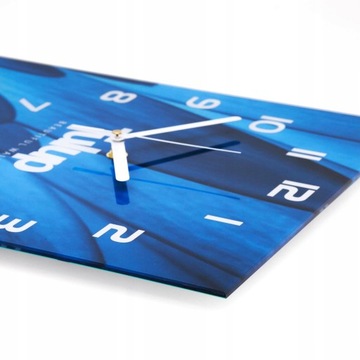 Настенные часы из бесшумного стекла, 3D абстракция, 60х30 см