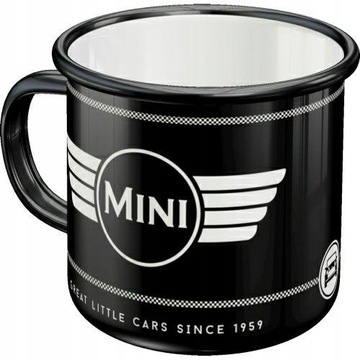 Nostalgic-Art Emaliowany Kubek Mini Logo Black