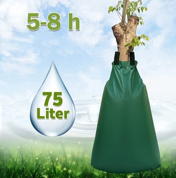 СУМКА ДЛЯ ПОЛИВА 75 Л СУМКА ДЛЯ ПОЛИВА ДЕРЕВЬЕВ 92X88 СМ ПОЛИВ