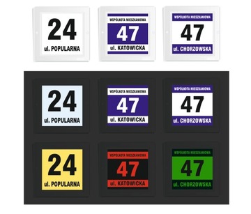 PODŚWIETLANY NUMER DOMU LED TABLICA ADRESOWA 23x23