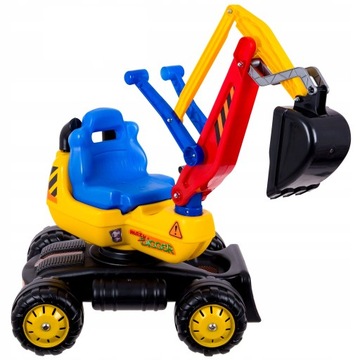 Duża koparka jeździk XL Maxi digger Blue