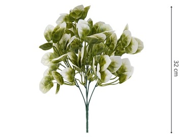 ИСКУССТВЕННЫЕ ЦВЕТЫ РАСТЕНИЯ ГУТЫЙ БУКЕТ ЛИСТЬЯ КРЕМОВЫЕ