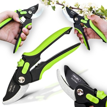 SEKATOR OGRODOWY RĘCZNY 21cm STRONG MOCNY NOŻYCE DO GAŁĘZI KRZEWÓW KWIATÓW