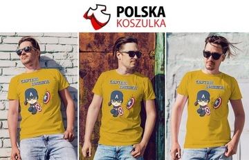 KOSZULKA T-SHIRT CAPTAIN AMERICA MARVEL L JAKOŚĆ