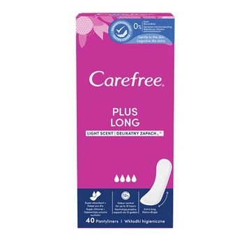 CAREFREE Plus Long wkładki higieniczne Light Scent 40szt