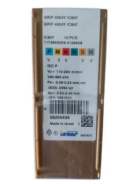 Płytka GRIP 4004Y IC807 ISCAR