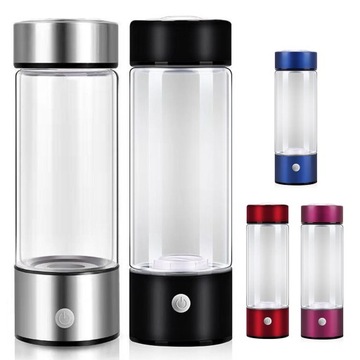 Портативная бутылка для водородной воды емкостью 420 мл, богатая антиоксидантами.